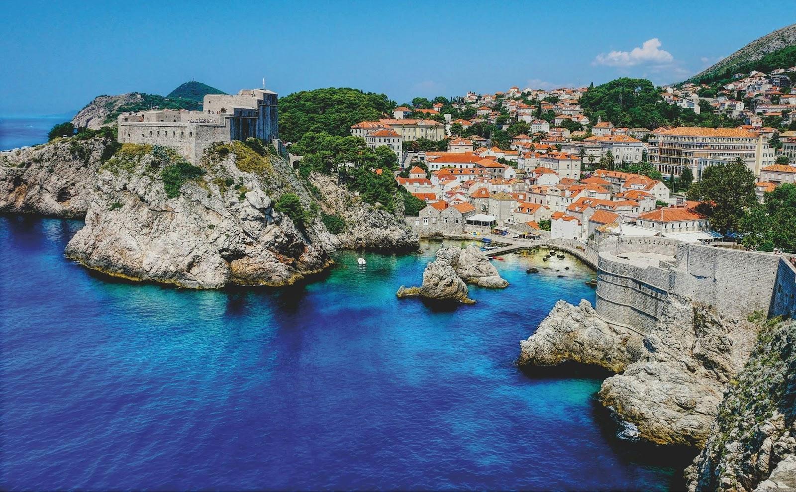 Dubrovnik west harbor Croatia