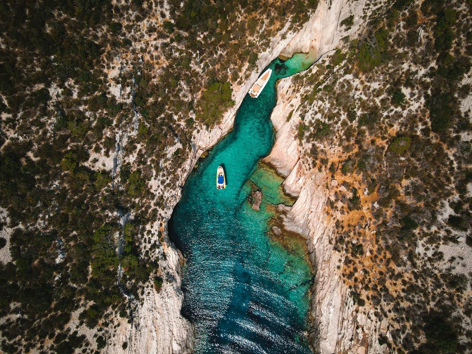 Blue lagoon Komiža, Croatia