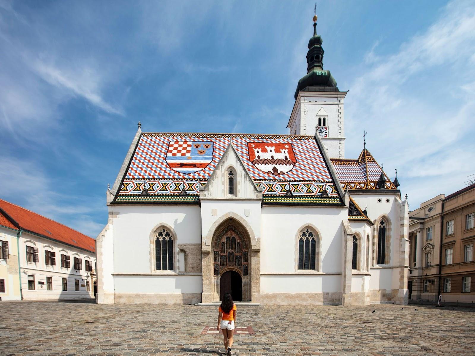 St marks church in zagreb Croatia