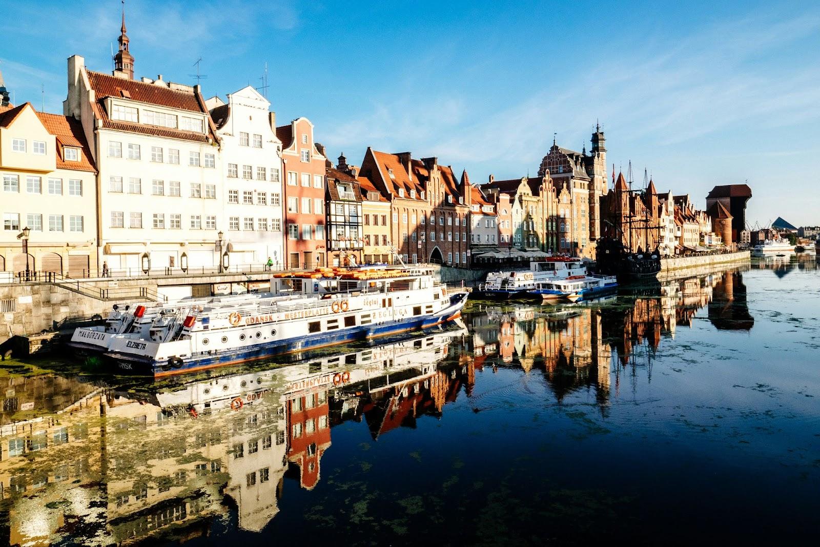 Gdansk river precinct Poland