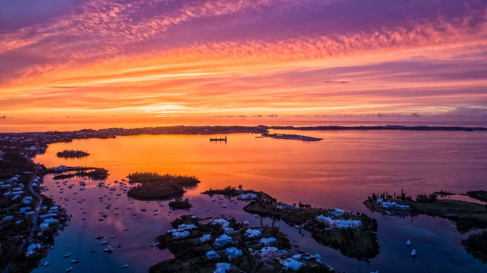 Red and purple sunset