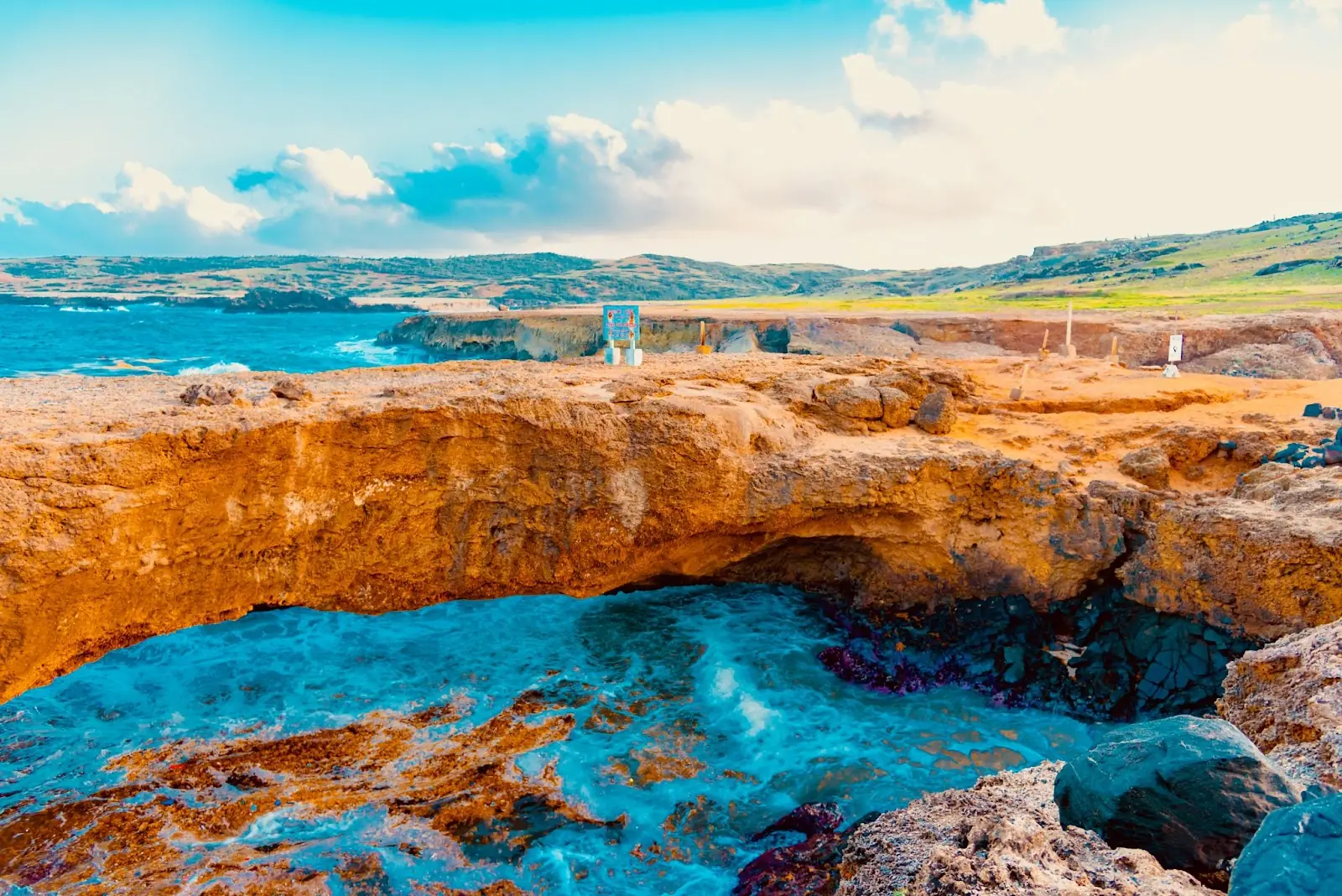 Arikok Natural Park on the island of Aruba