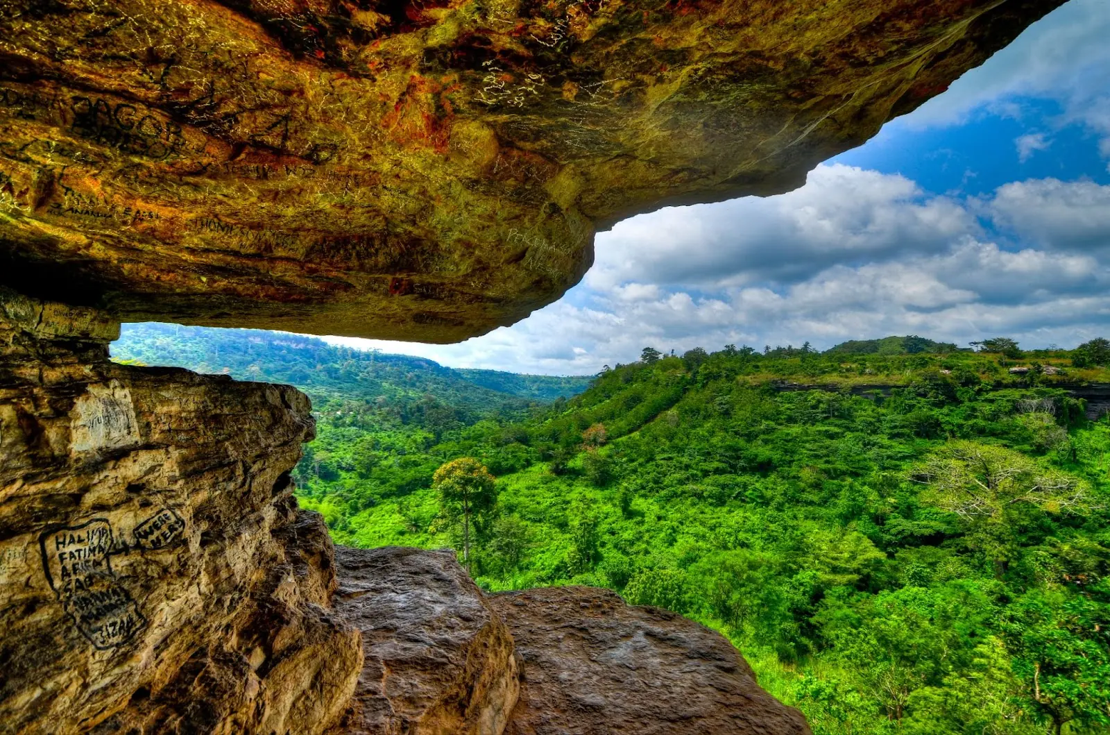 View from Umbrella Rock in the Yilo Krobo District, outside of Accra,