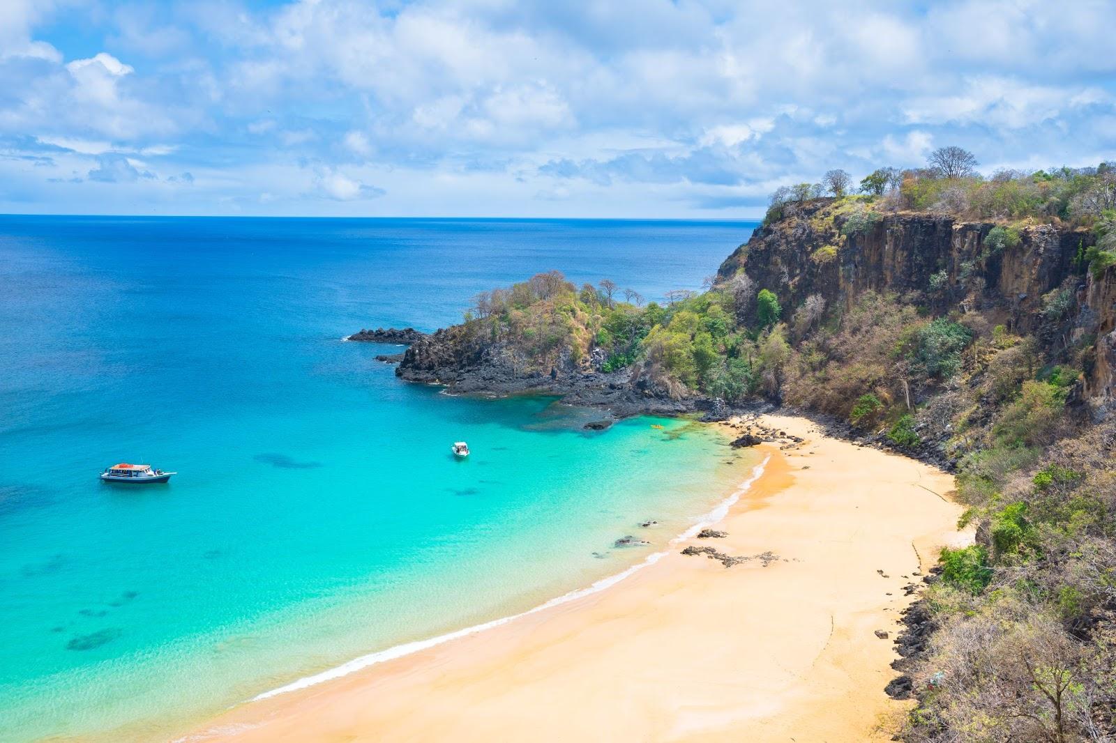 Sancho Beach - elected four times the most beautiful beach in the World - Fernando de Noronha Island - Brazil