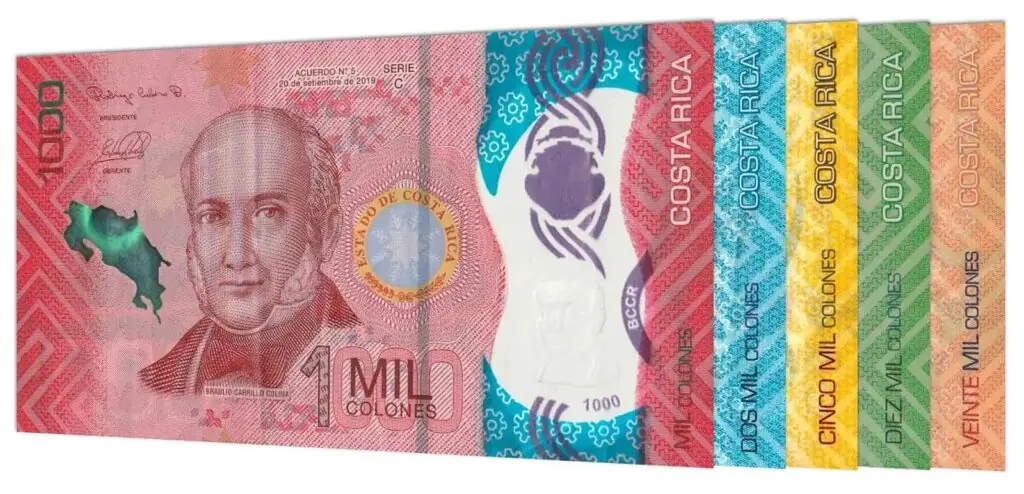 Costa Rican banknotes