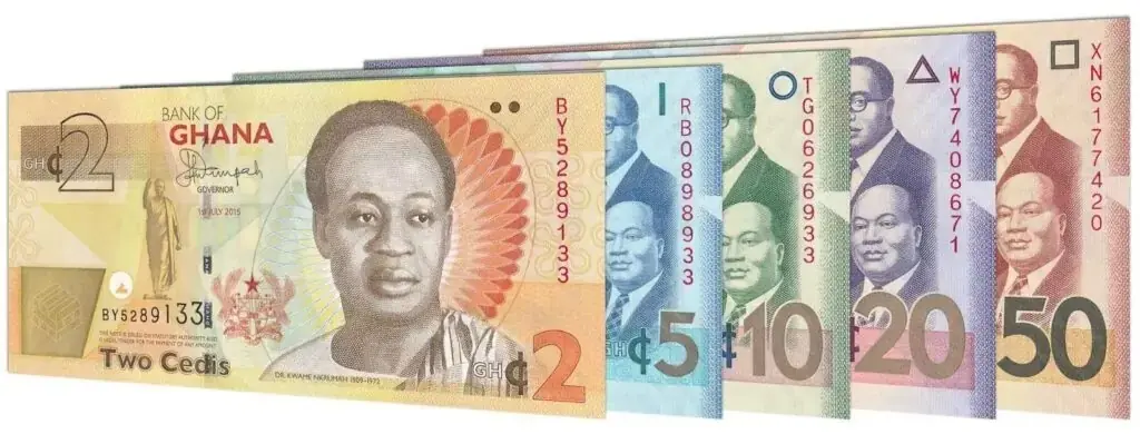 Ghana currency notes