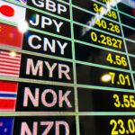 NOK exchange rate on a board