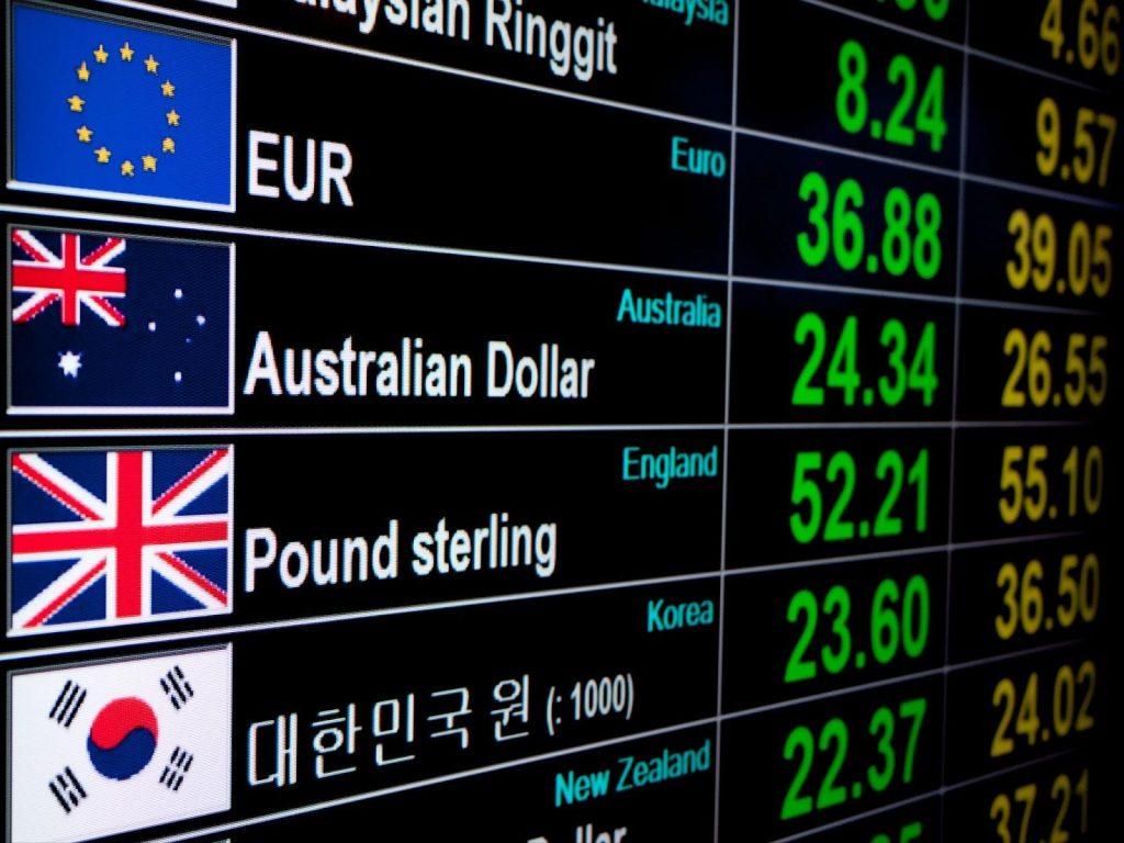 Currency exchange board